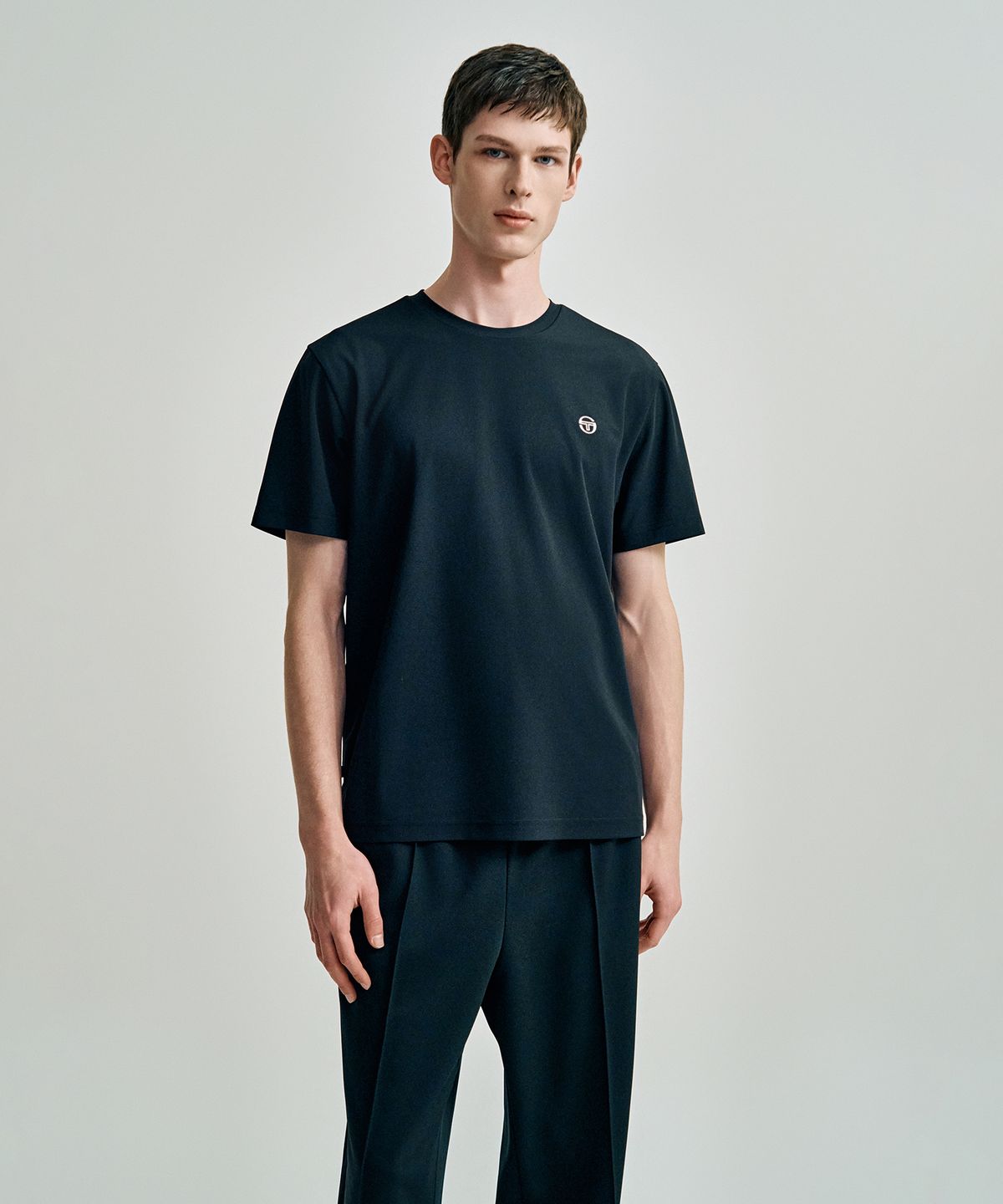 세르지오 타키니(SERGIO TACCHINI) M 레이프레쉬 피케 반팔 티셔츠 (Black)