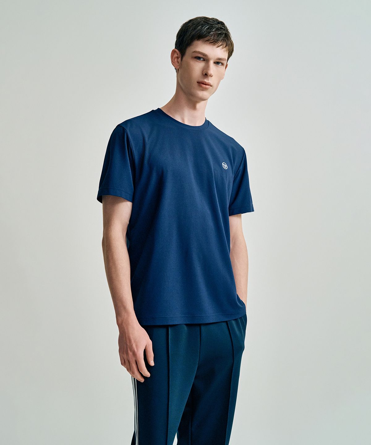 세르지오 타키니(SERGIO TACCHINI) M 레이프레쉬 피케 반팔 티셔츠 (Navy)