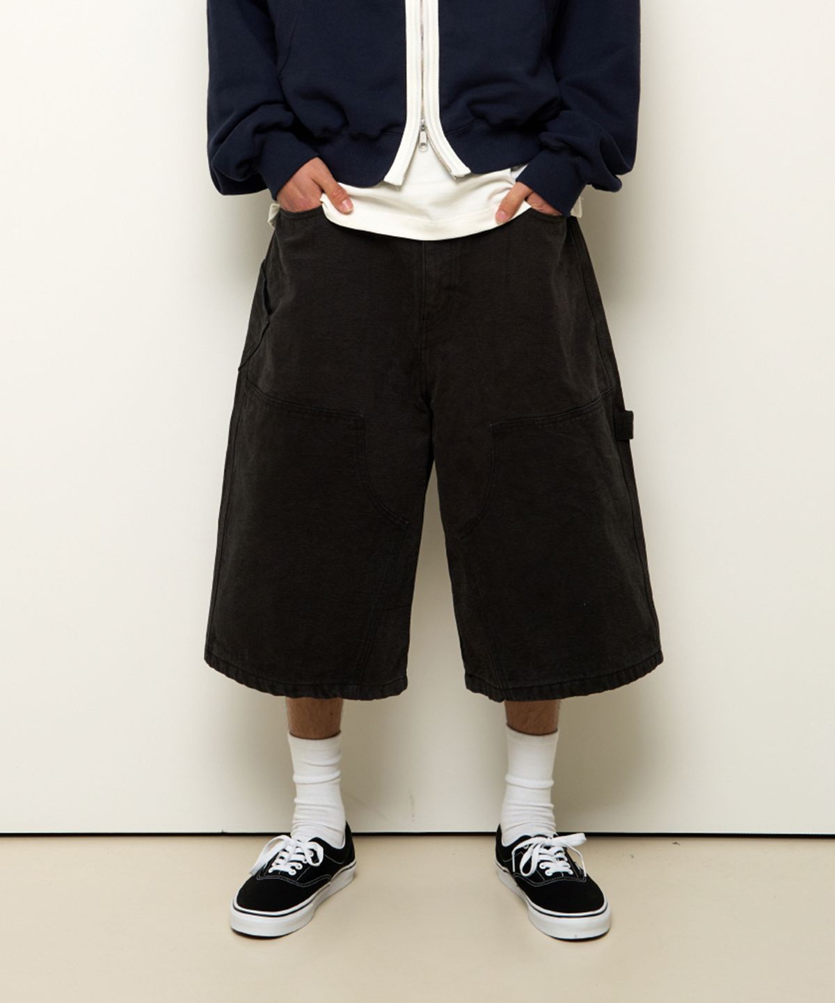 9999아카이브(9999ARCHIVE) Double Knee Bermuda Pants