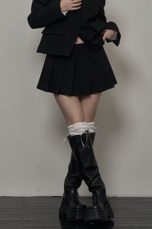 Pleats Skirt (black)