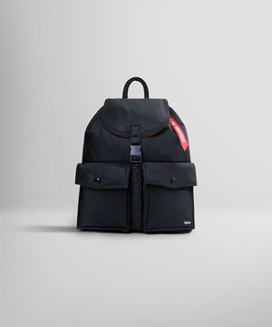 나일론 백팩 블랙