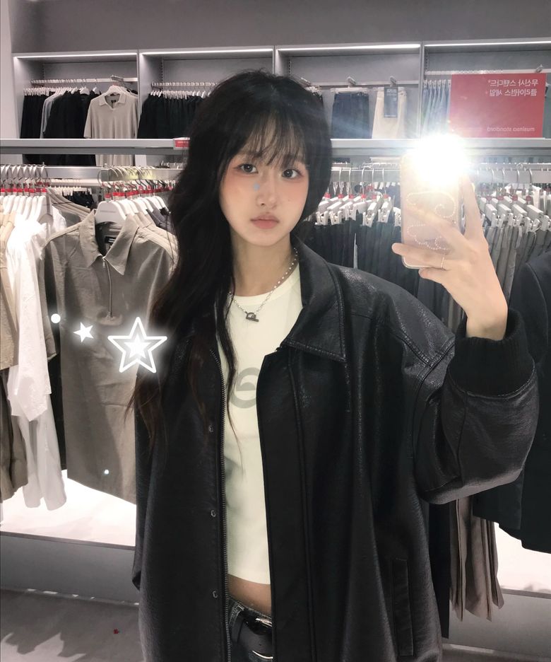 9185 워싱 레더 오버핏 블루종 점퍼 (BLACK)