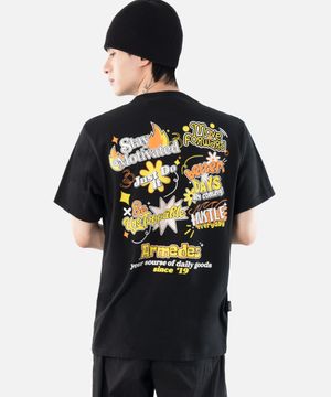 면 20수 아트그래픽 티셔츠 (1014)