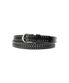 Stud leather belt (black)