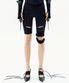 Thigh Slit Shorts Leggings / Black