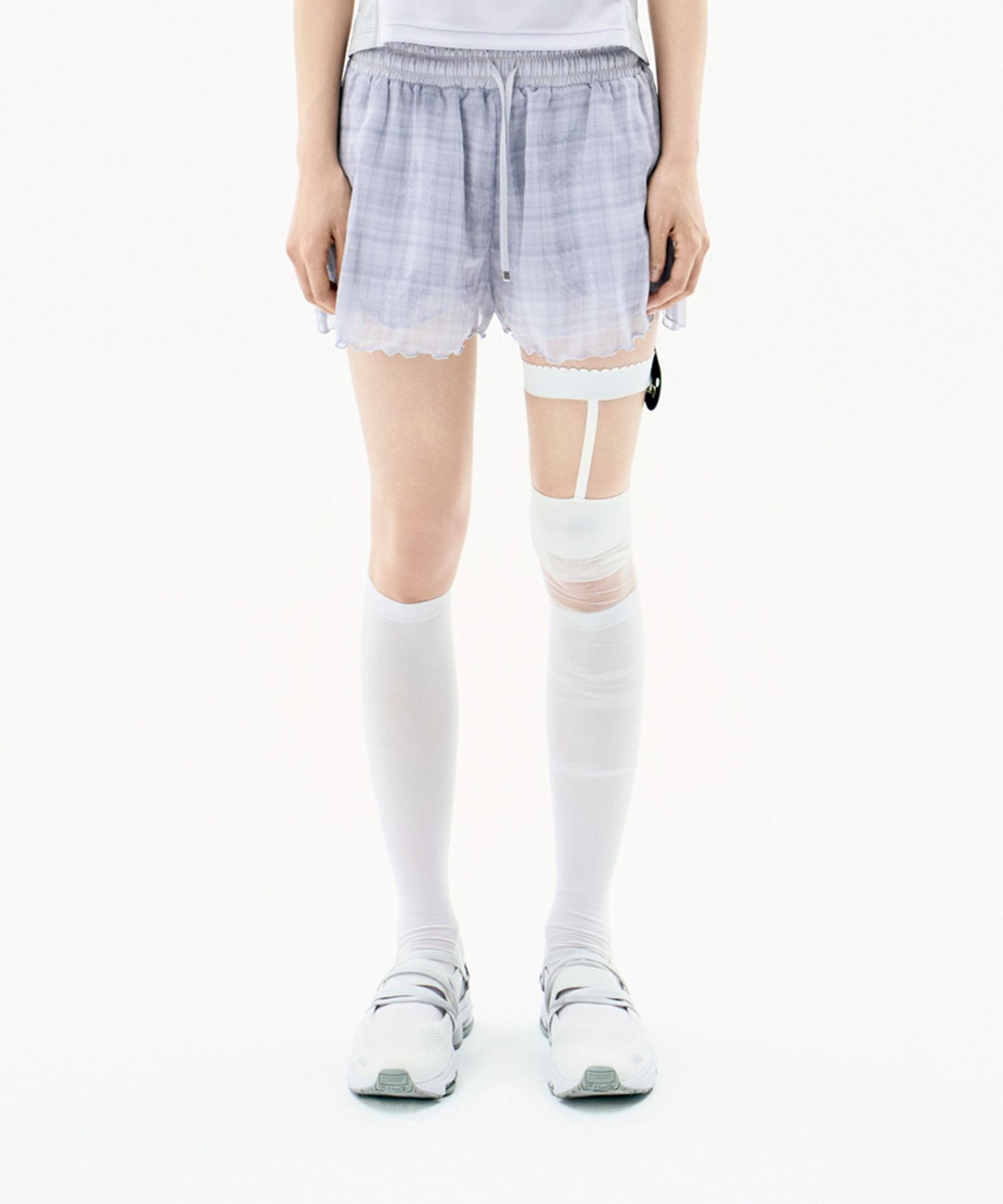 ★OJOS★ Reversible Plaid Track Shorts【送料0/関税0】 OJOS (オホス ) - リバーシブルチェックトラックショートパンツ