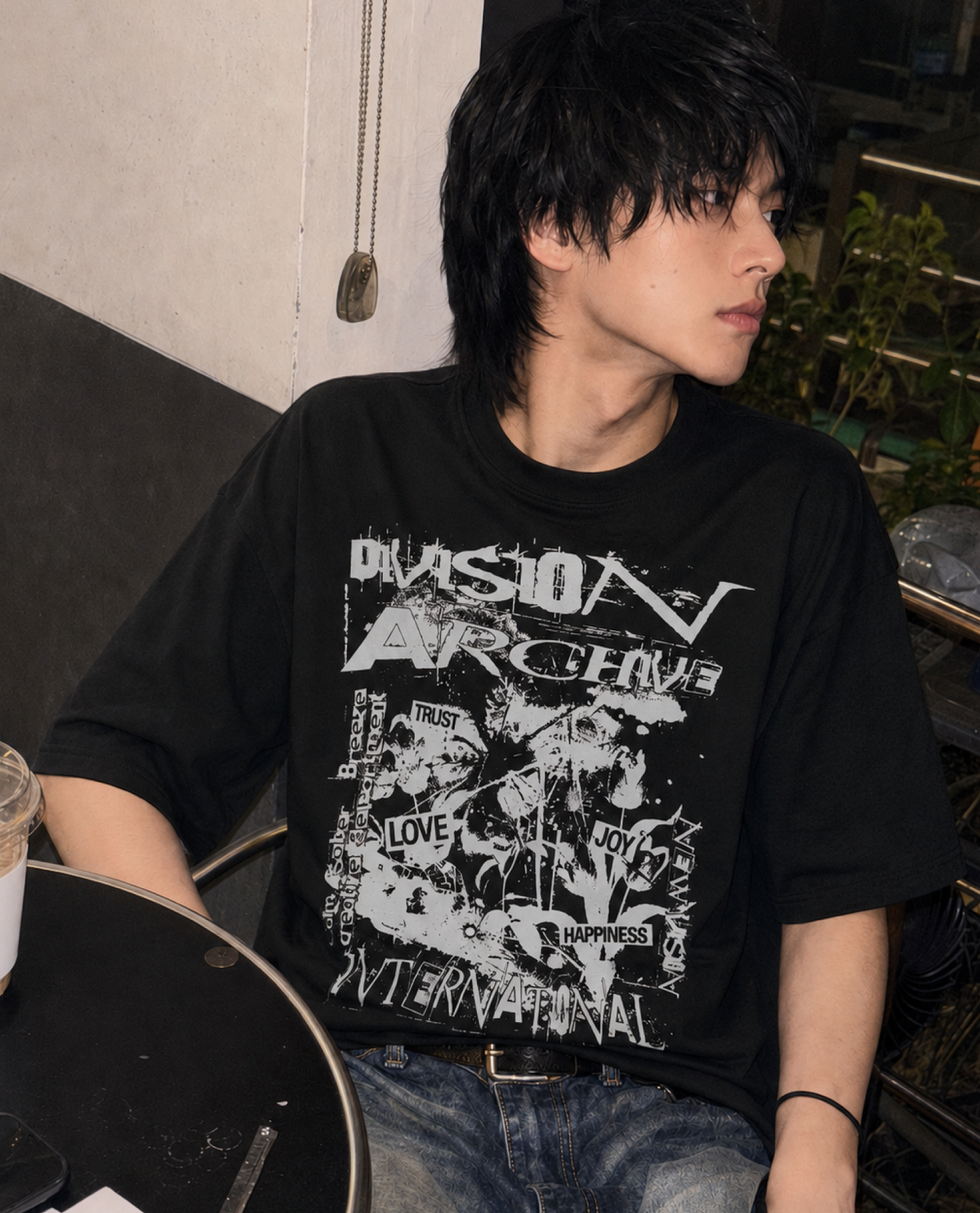 아이돈워너셀(IDWS) Mirage Index T-Shirt Black