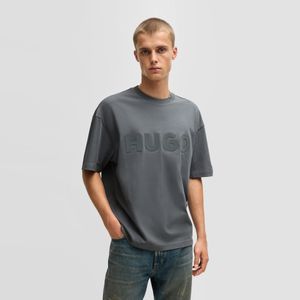 로고 디테일 코튼 반팔 티셔츠 오버핏 50525765_086