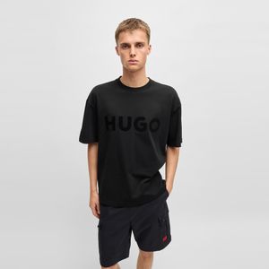 로고 디테일 코튼 반팔 티셔츠 오버핏 50525765_001