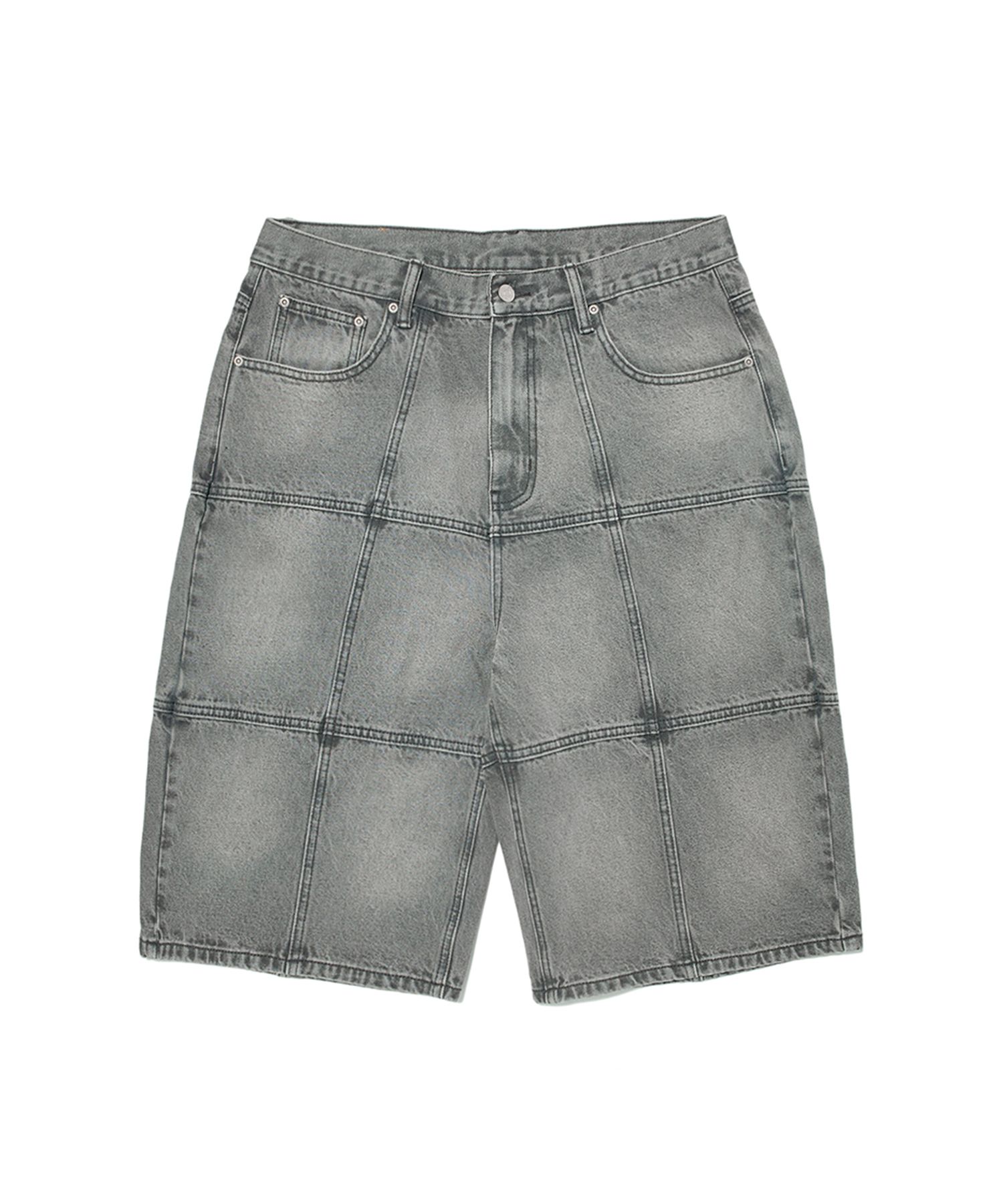 ★2025SS新作★WKNDRS★PATCH WORK DENIM SHORTS MUSINSA | WKNDRS PATCH WORK DENIM SHORTS (GREY)