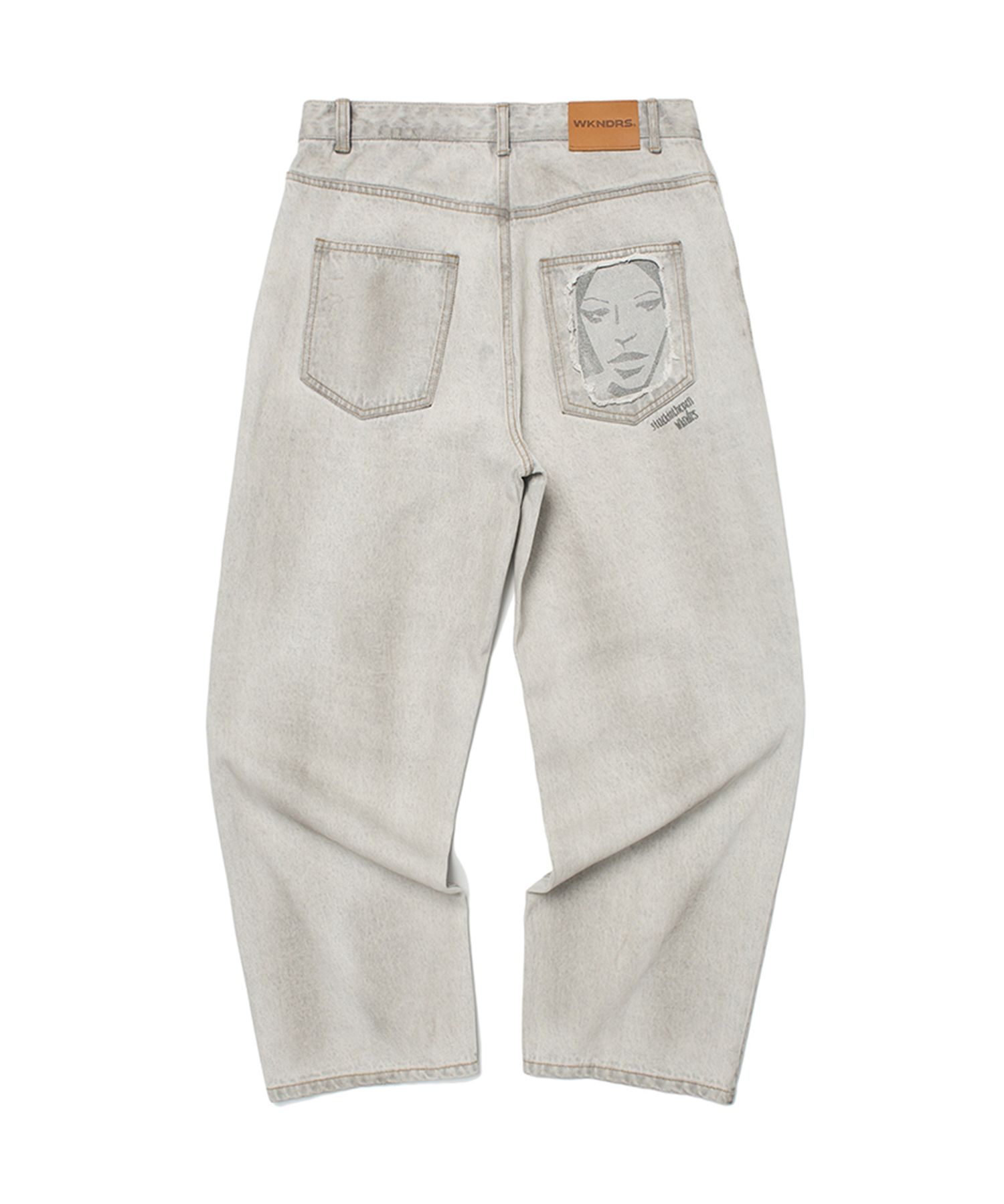 ★2025SS新作★WKNDRS★FACE DENIM PANTS MUSINSA | WKNDRS FACE DENIM PANTS (DENIM)