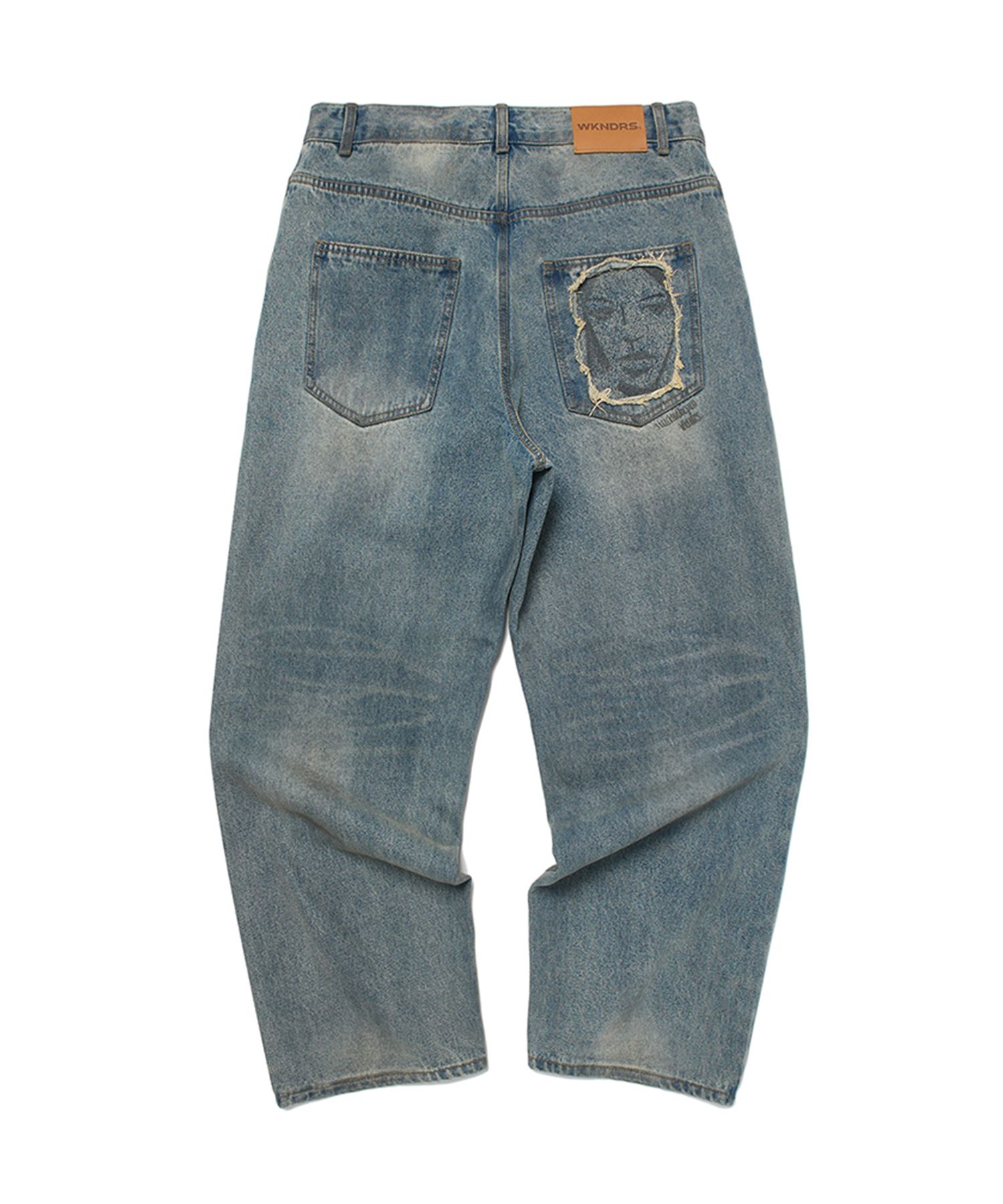 ★2025SS新作★WKNDRS★FACE DENIM PANTS MUSINSA | WKNDRS FACE DENIM PANTS (DENIM)