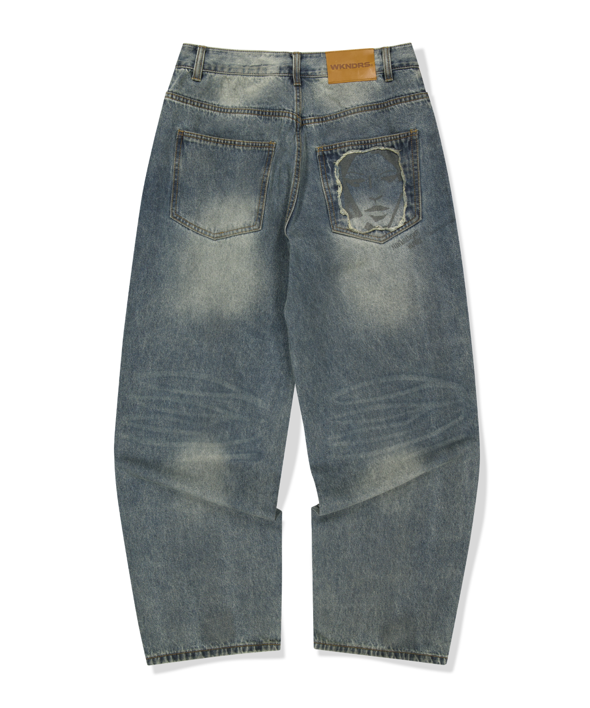 위캔더스(WKNDRS) FACE DENIM PANTS (DENIM)