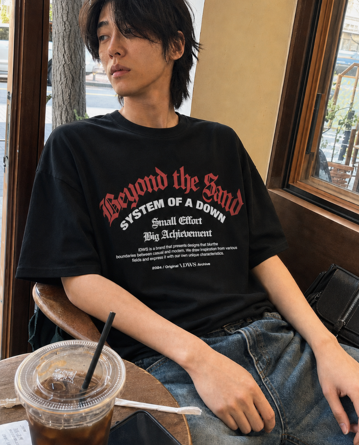 아이돈워너셀(IDWS) System Down T-Shirt Black