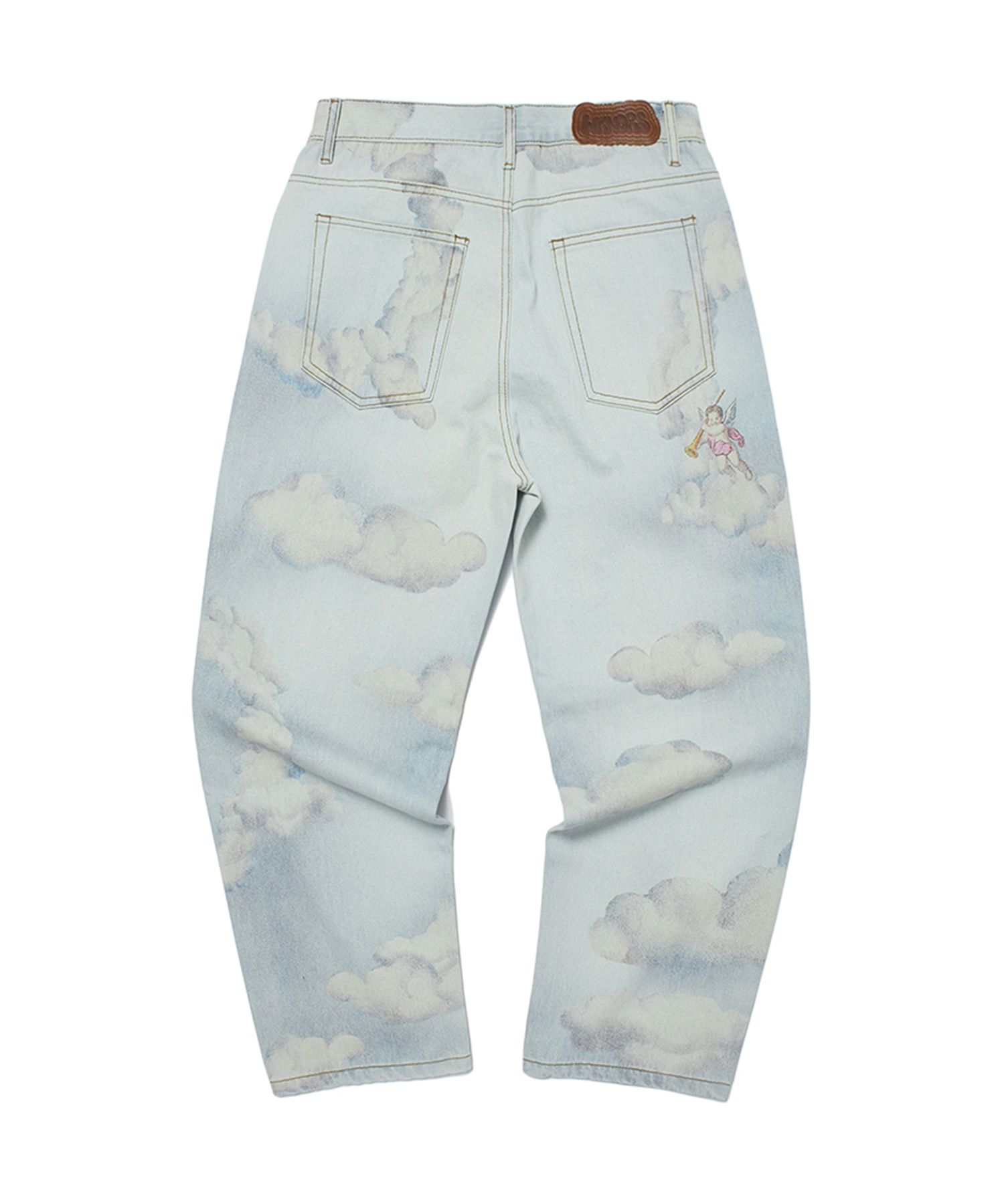 ★2025SS新作★WKNDRS★ANGEL DENIM PANTS ANGEL DENIM PANTS (L.DENIM) - WKNDRS | 60% - Asian Fashion