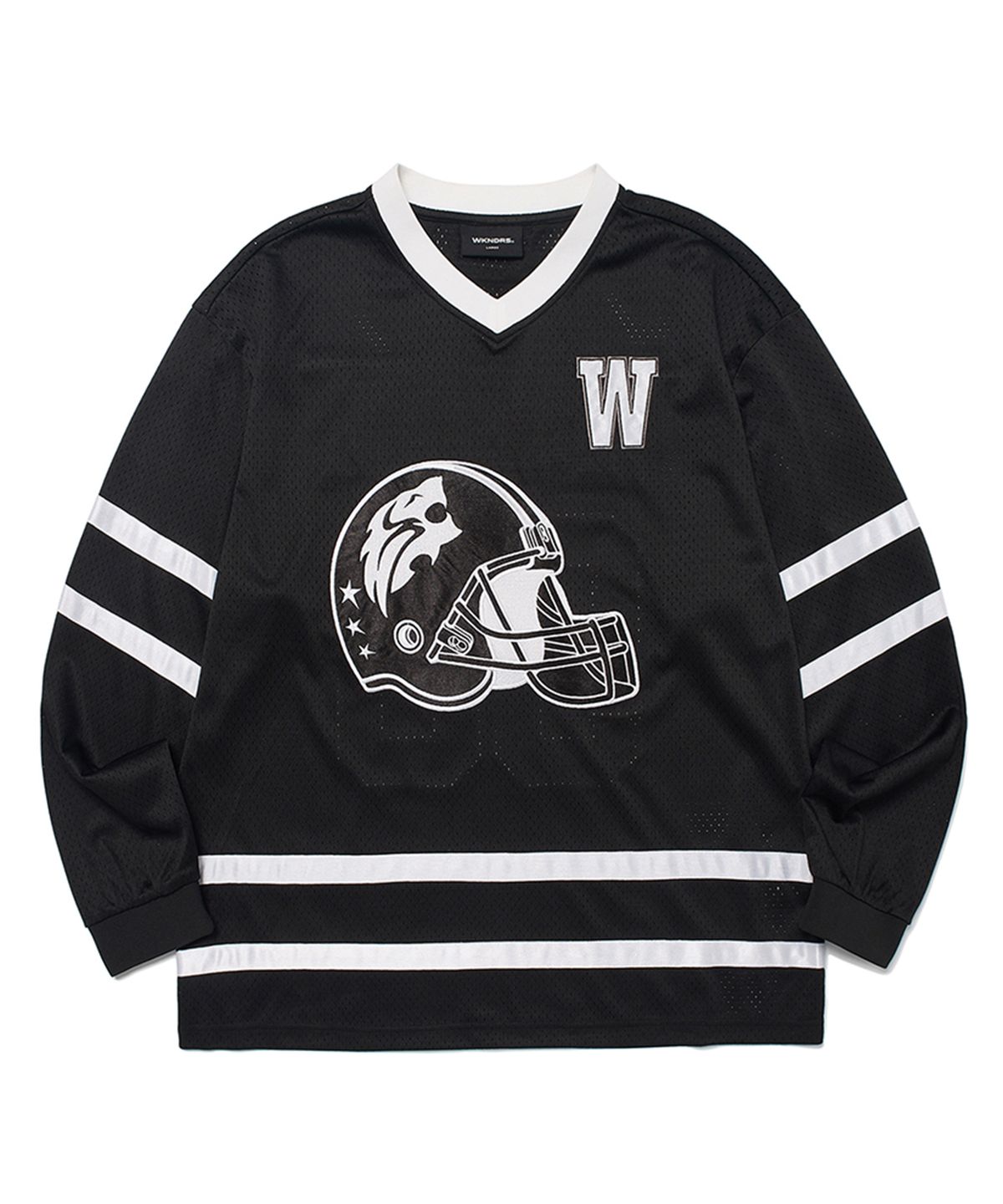 위캔더스(WKNDRS) GUARDIAN FOOTBALL JERSEY (BLACK)