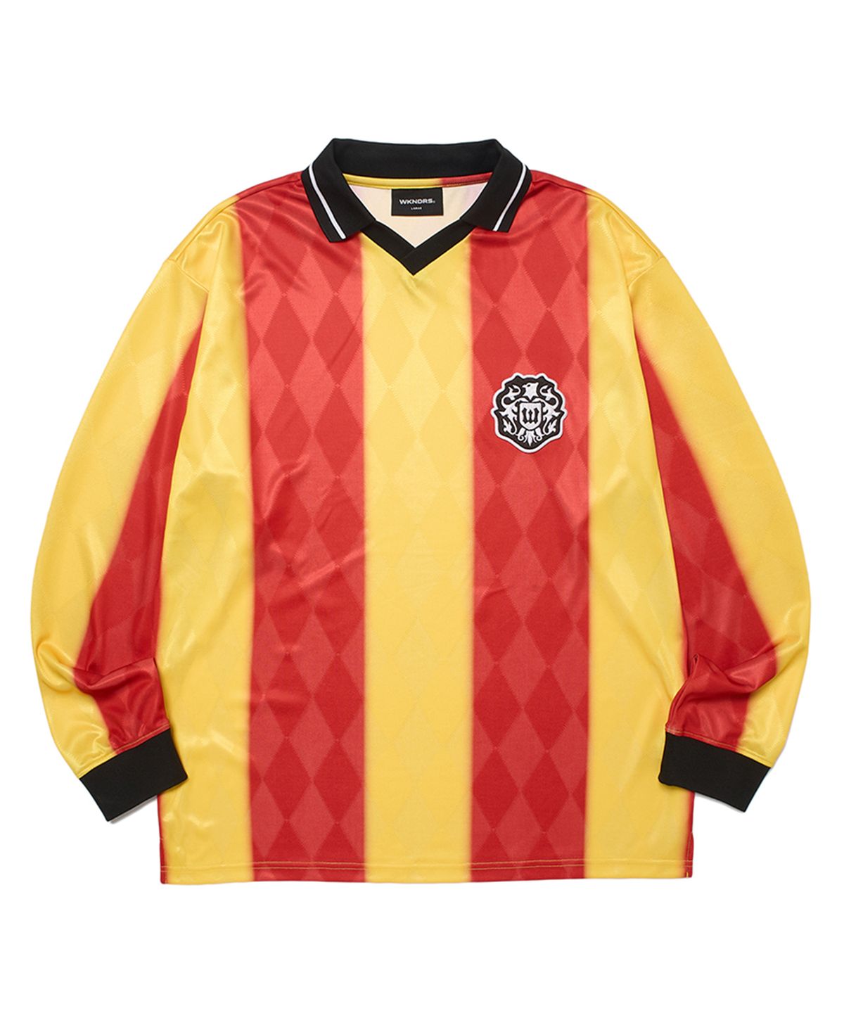 위캔더스(WKNDRS) STRIPE SOCCER JERSEY (YELLOW)