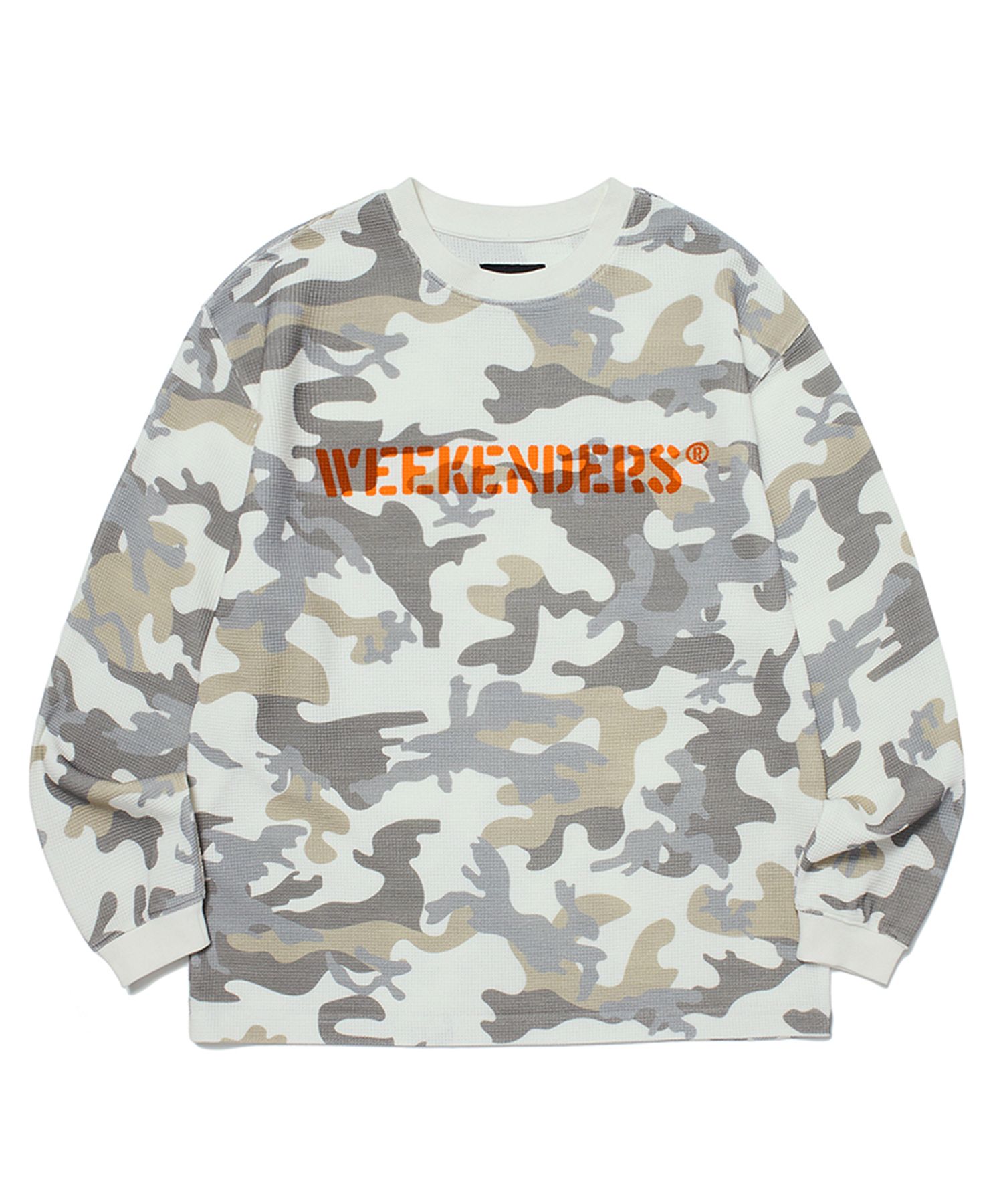 Tシャツ・カットソー WKNDRS CAMO WAFFLE LS T-SHIRT 5MM485 MUSINSA | WKNDRS CAMO WAFFLE LS T-SHIRT (IVORY)
