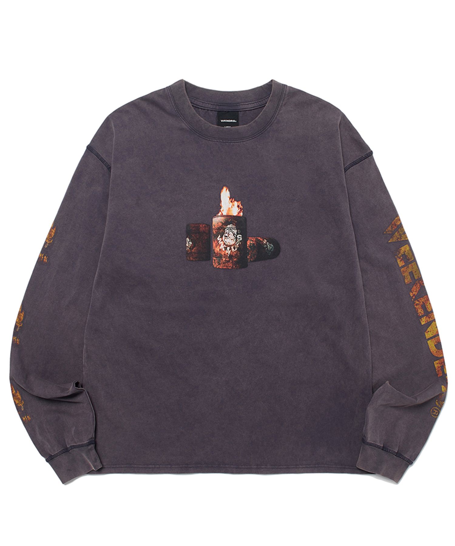 Tシャツ・カットソー WKNDRS FIRE BARREL LS T-SHIRT 5MM484 MUSINSA公式 | WKNDRS FIRE BARREL LS T-SHIRT (PURPLE)