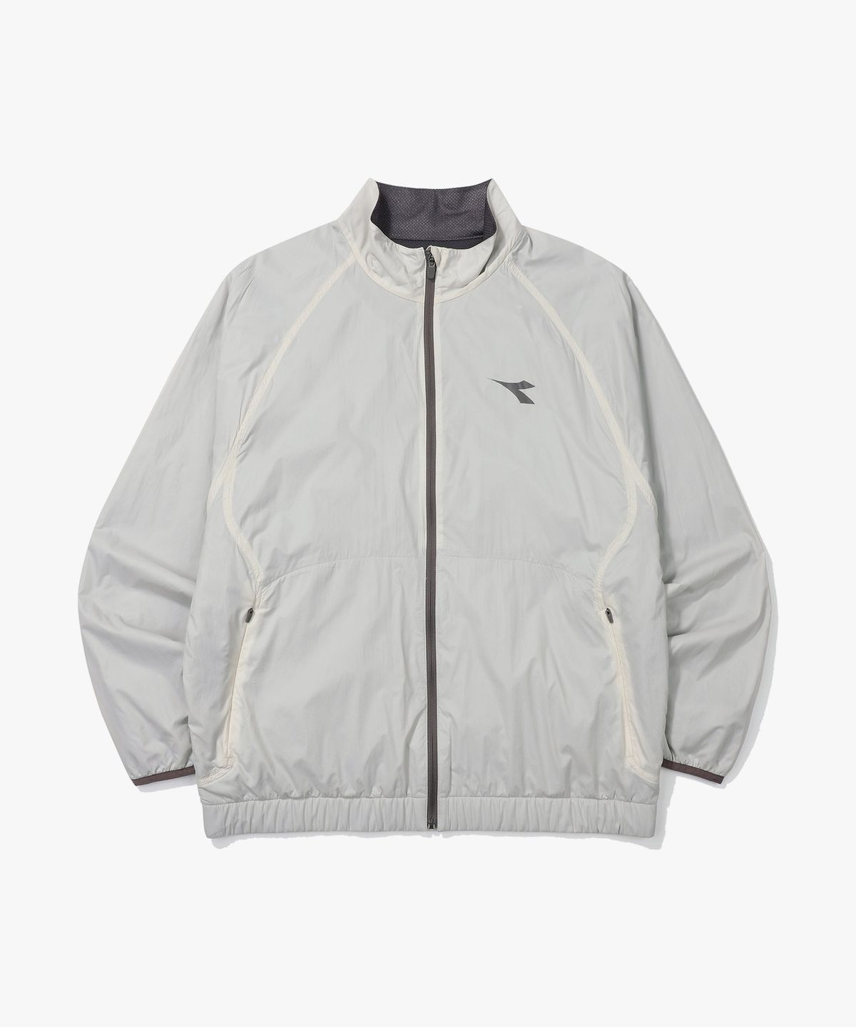 디아도라(diadora) 써마플로우 메쉬플리스 러닝 자켓 LIGHT GREY