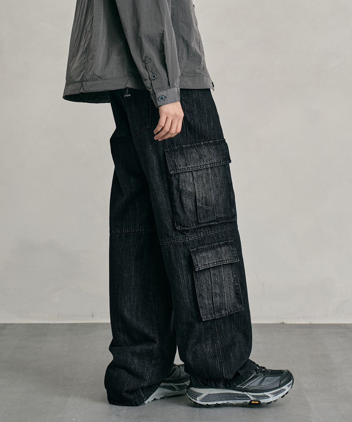 데케트(DECET) Multi Pocket Jeans DCPT058BlackA