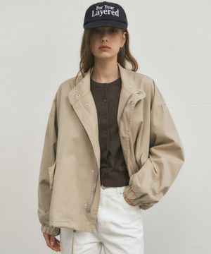 W/90s 클래식 피쉬테일 숏 야상 자켓_Beige(WC25-OT01)