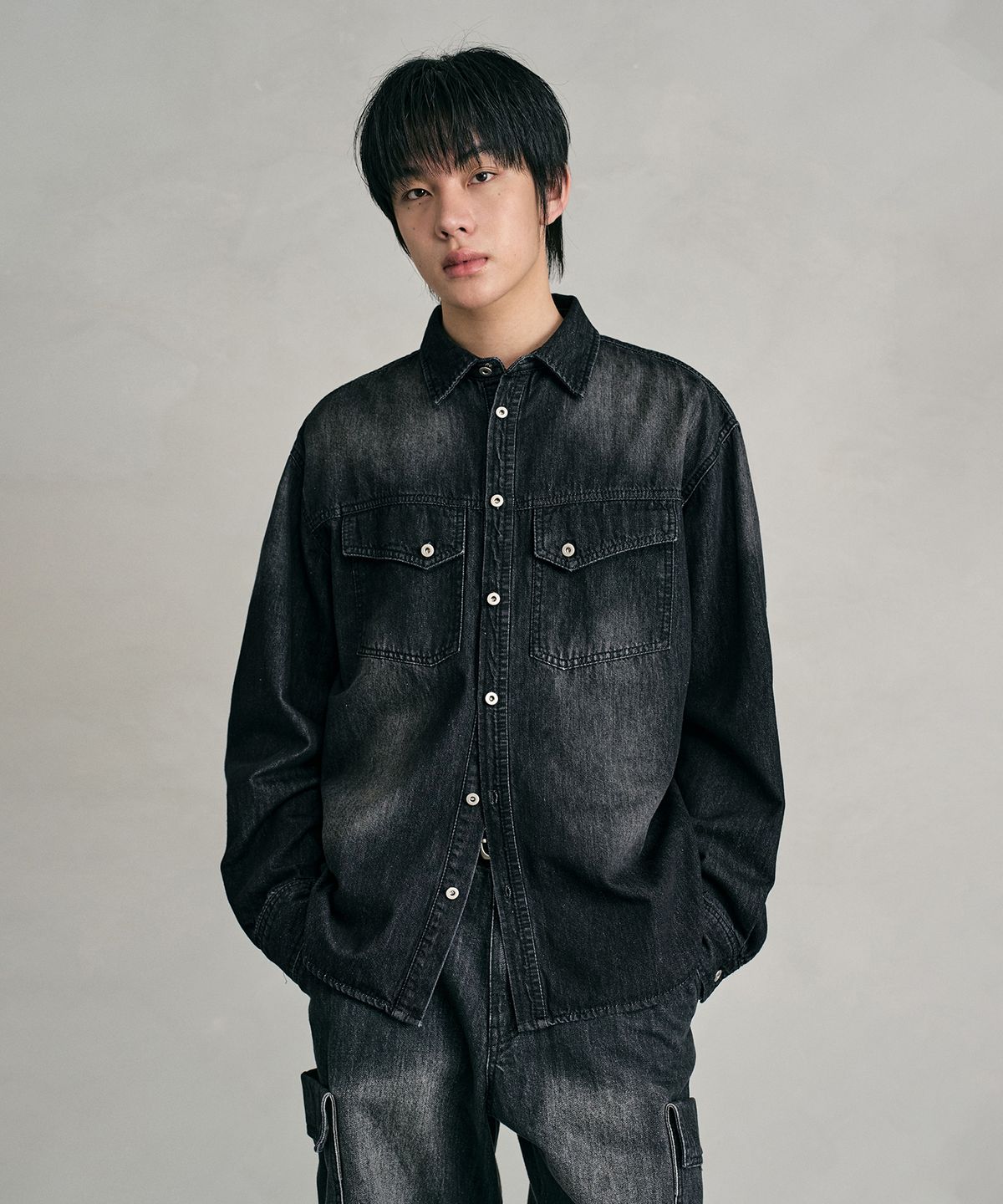 데케트(DECET) Denim Shirket DCSH006BlackA