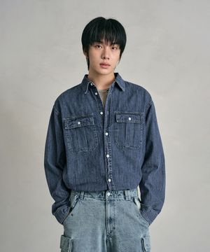 Denim Work Shirts DCSH007Blue