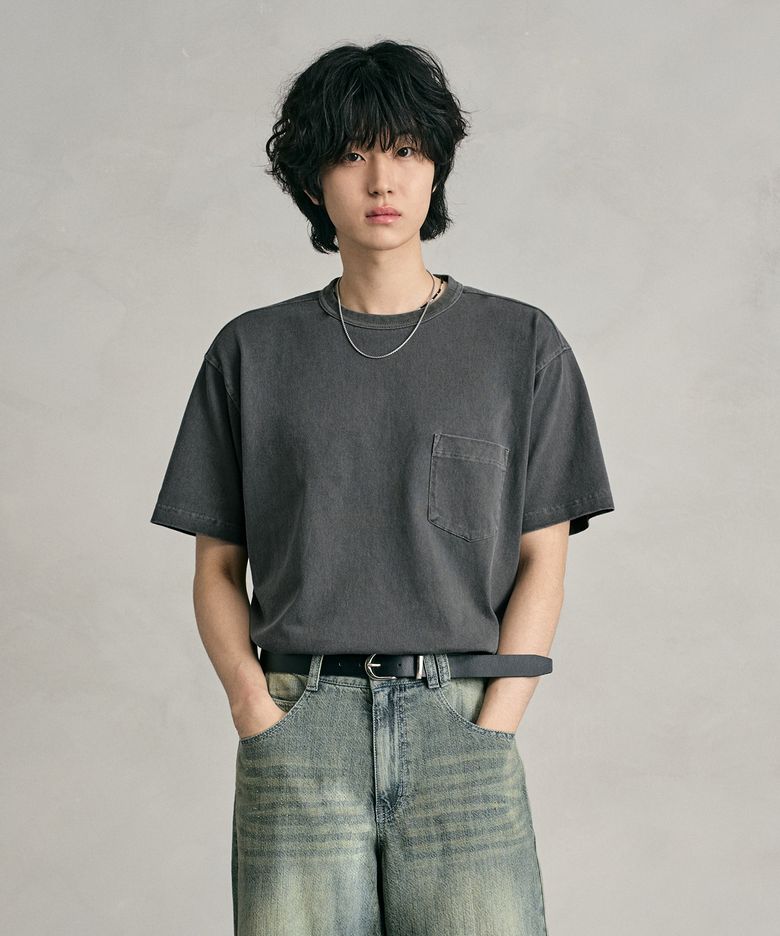 Pigment Pocket T-Shirt DCTS001DGray