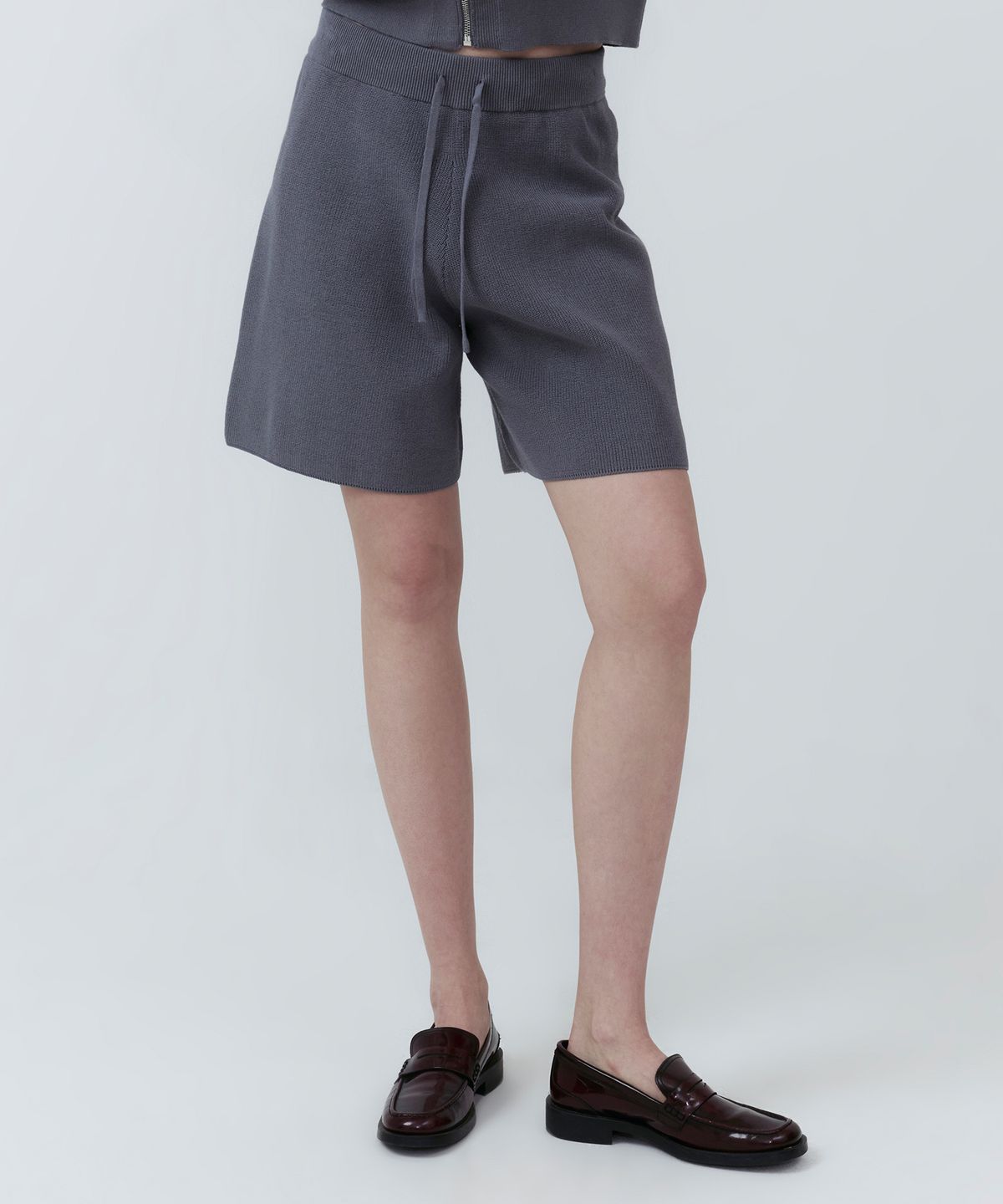 클로브(CLOVE) [25SS clove] Knit Bermuda Shorts (Grey)