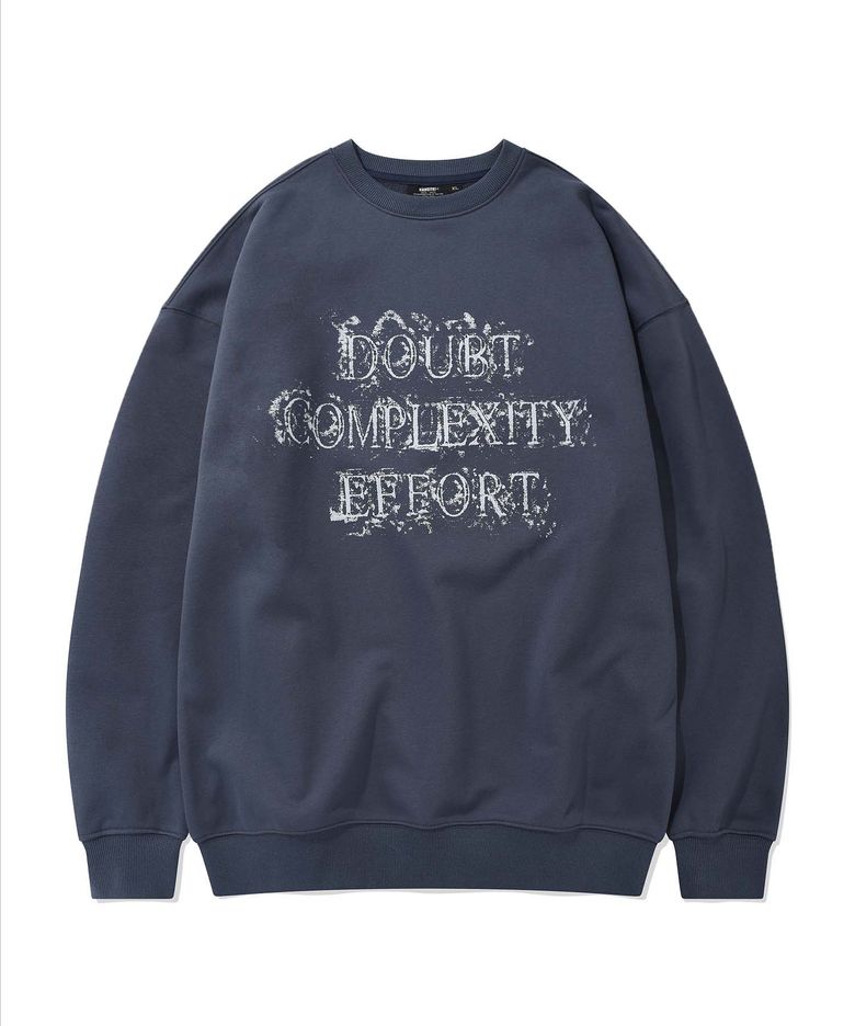 DISTRESSED DOUBT CREWNECK (BLUE)