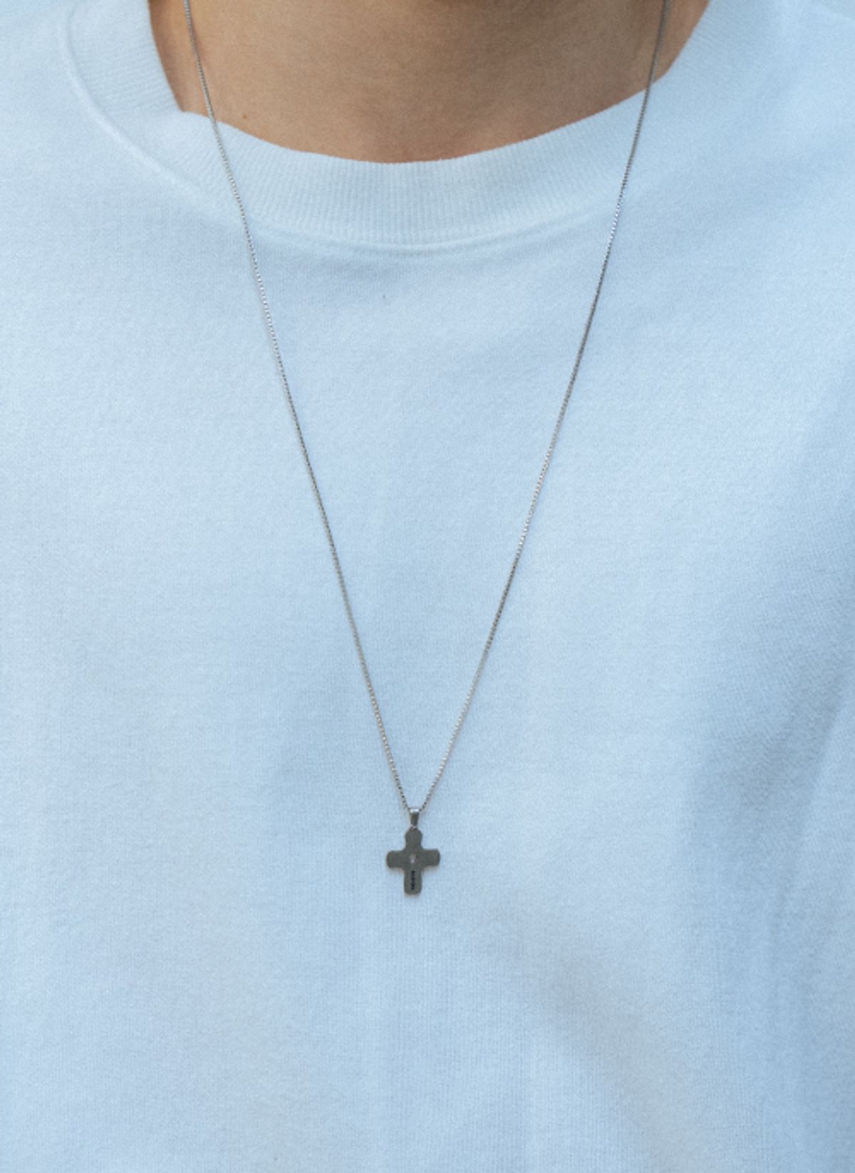리스토어(RESTORE) SOLA FIDE  Faithful Cross necklace