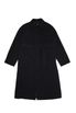 COTTON COLLAR LONG JACKET BLACK