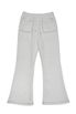 STITCH BOOTS CUT SWEATPANTS WHITE