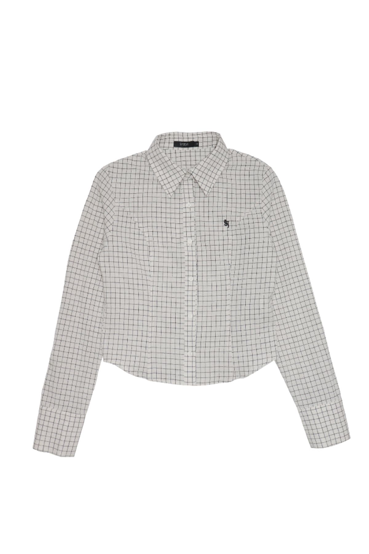 시너진(SYNERJYN) FARMER CHECK SHIRT IVORY