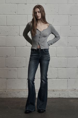 PIGMENT PUNCHING CARDIGAN MELANGE