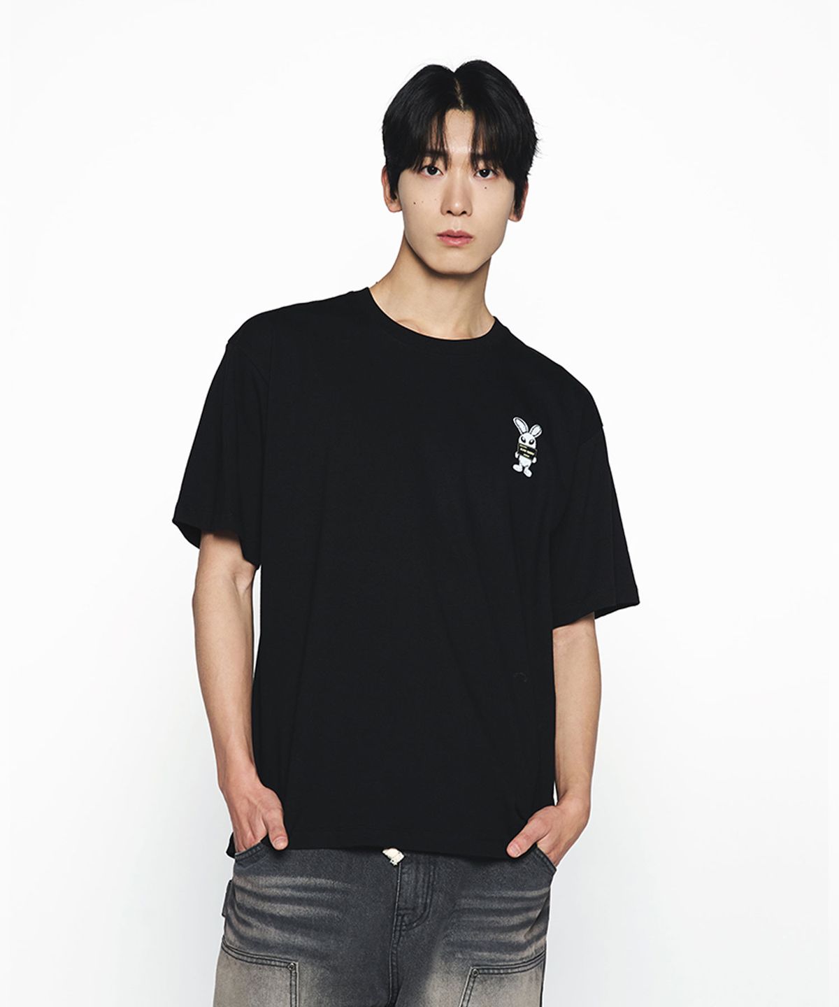 아크메드라비(ACME DE LA VIE) MUGSHOT ALIEN SHORT SLEEVE T-SHIRT (3COLOR)