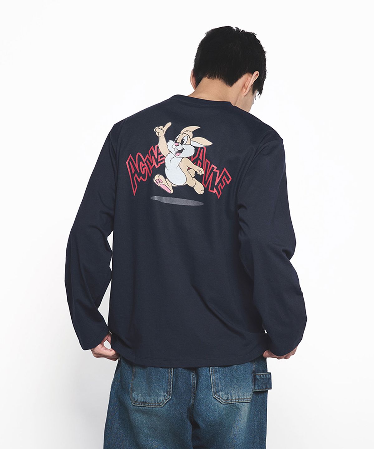 아크메드라비(ACME DE LA VIE) CARTOON CHINCHILLA LONG SLEEVE T-SHIRT (3COLOR)