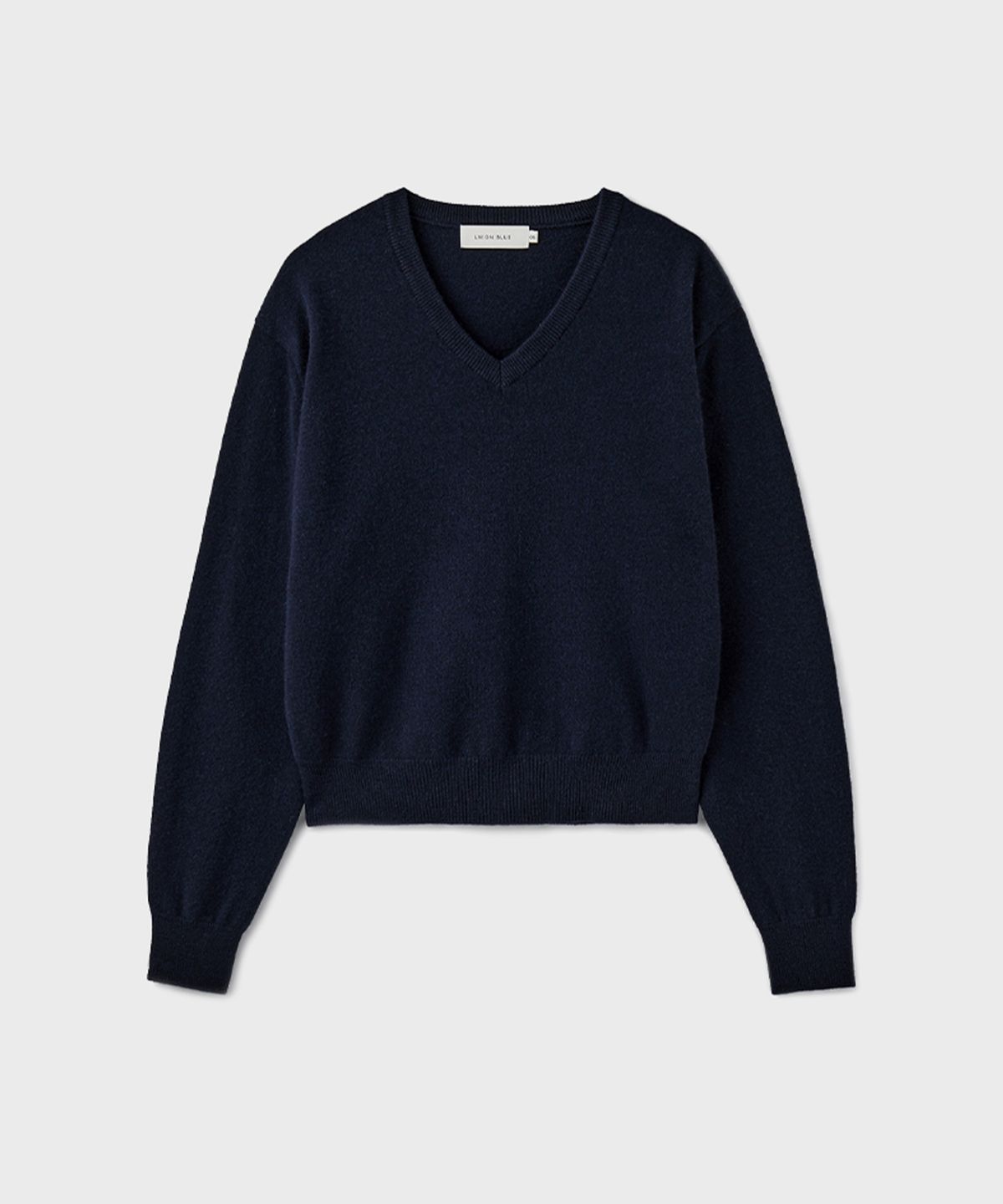 유니온블루 우먼(UNIONBLUE WOMAN) [WOMAN] CASHMERE WOOL V-NECK KNIT [DARK NAVY]