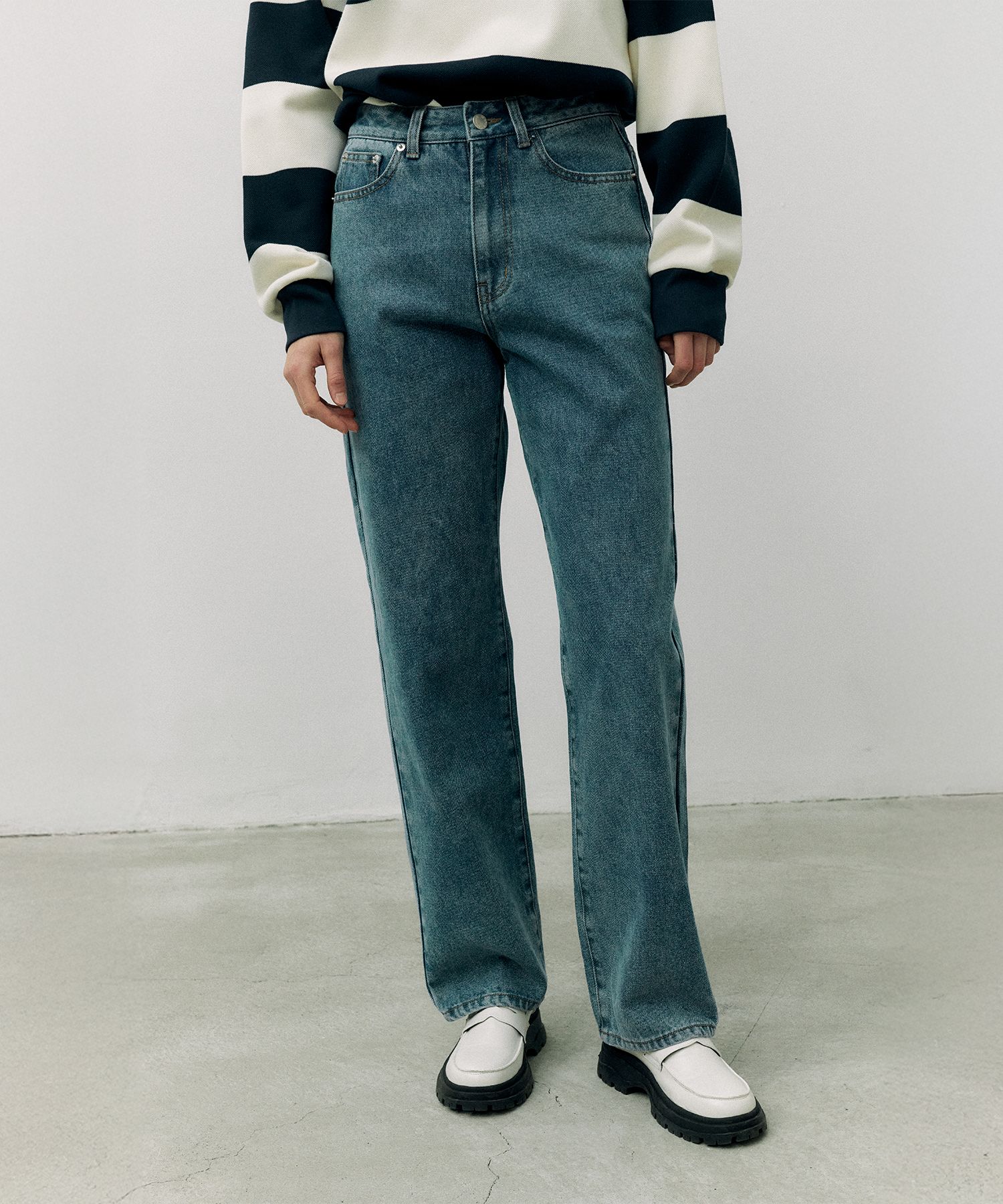 デニム・ジーパン ROLAROLA NUBASIC CLASSIC FIT DENIM PANTS 5BFM296 rolarola] NUBASIC CLASSIC FIT DENIM PANTS ☆大人気☆