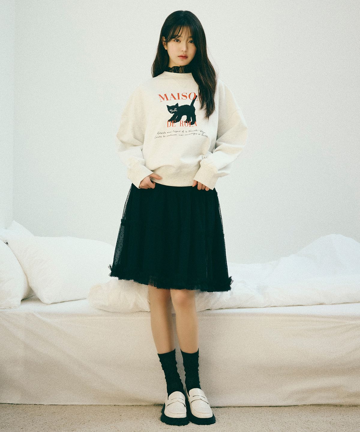 로라로라(ROLAROLA) TUTU MIDI SKIRT BLACK