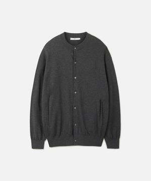 하이게이지 라운드넥 가디건 GRAY