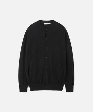 하이게이지 라운드넥 가디건 BLACK