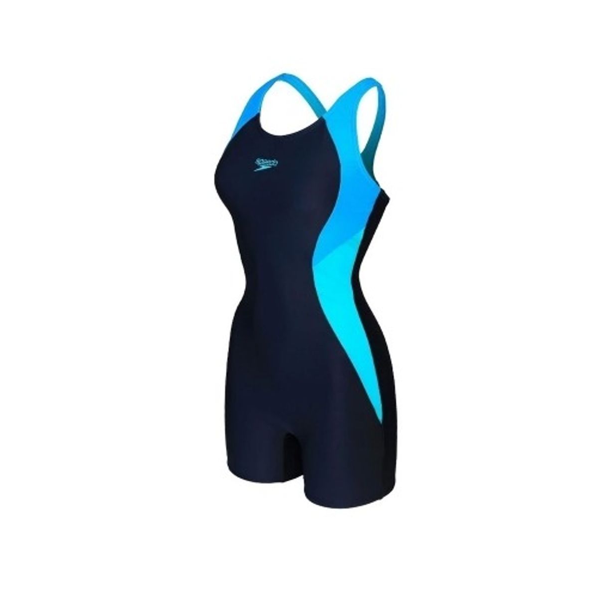 스피도(SPEEDO) 컬러블럭 3부 반신 오픈백 (아시아핏)(8-00462117865)