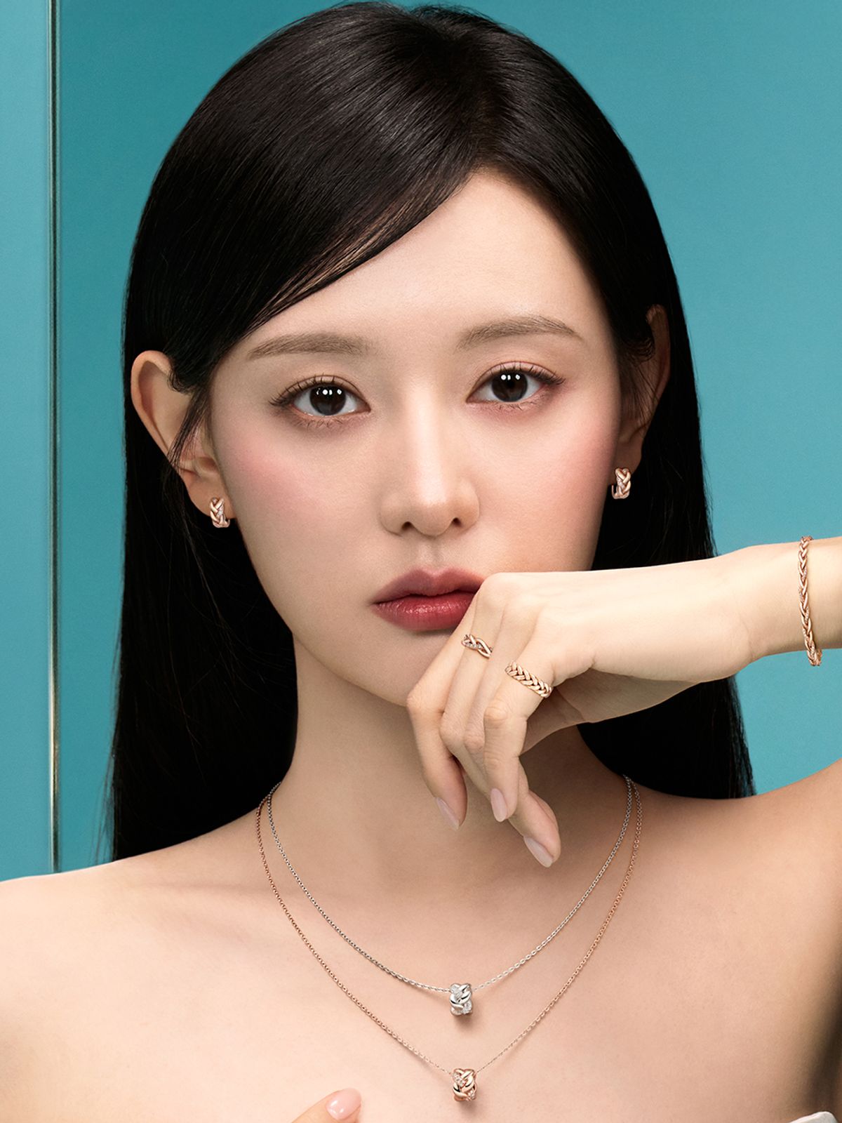 스톤헨지(STONEHENGE) 브레이드 14K 귀걸이 SA25A38U