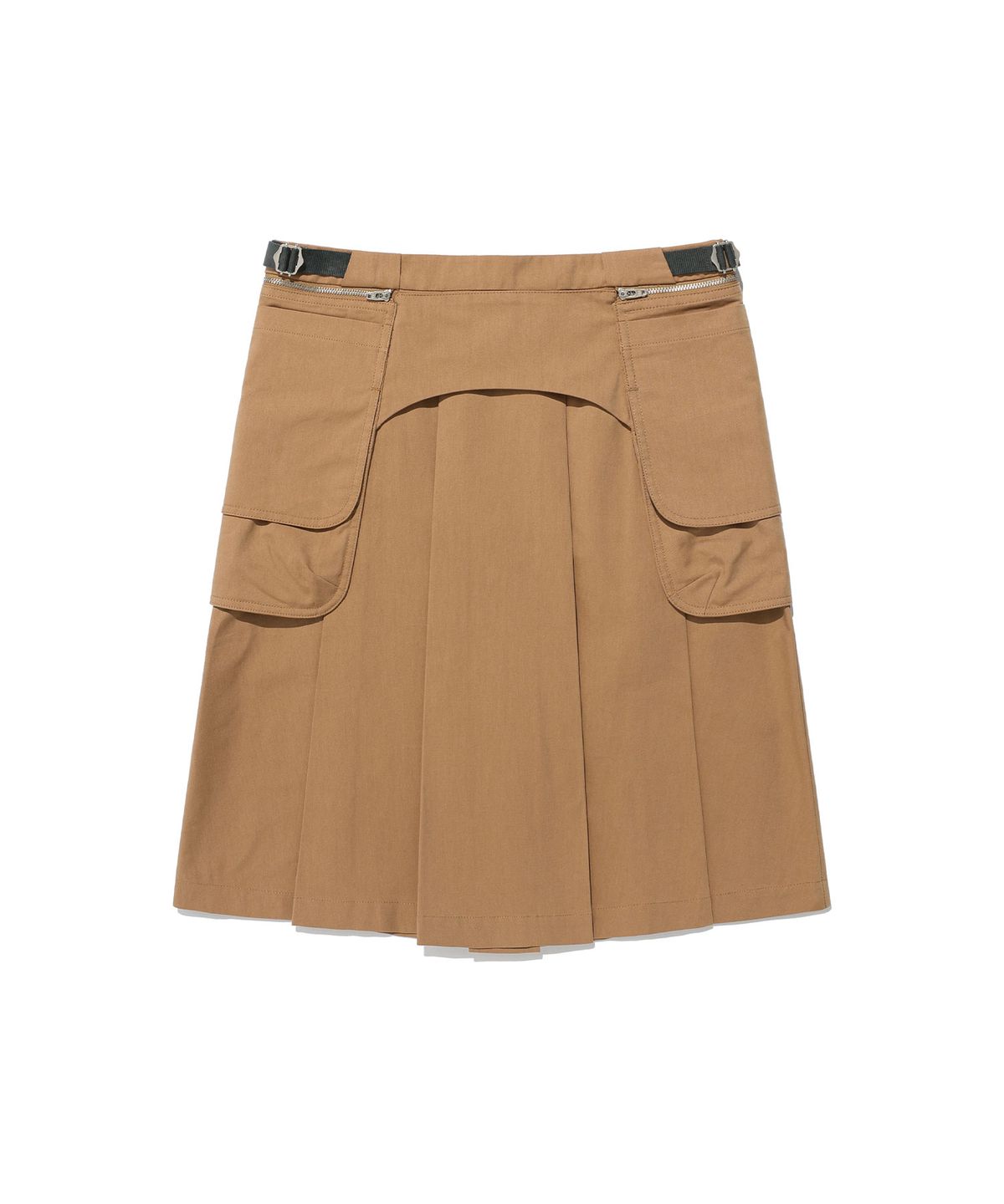 나이스고스트클럽(NICEGHOSTCLUB) FFATS PLEATS BELT POCKET SKIRT_BEIGE(NG2FSUPA91A)