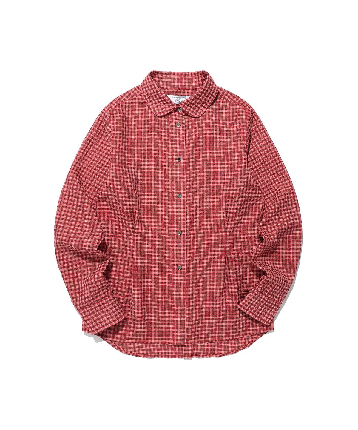 나이스고스트클럽(NICEGHOSTCLUB) FFATS ROUND COLLAR SHIRT_RED(NG2FSUW300A)