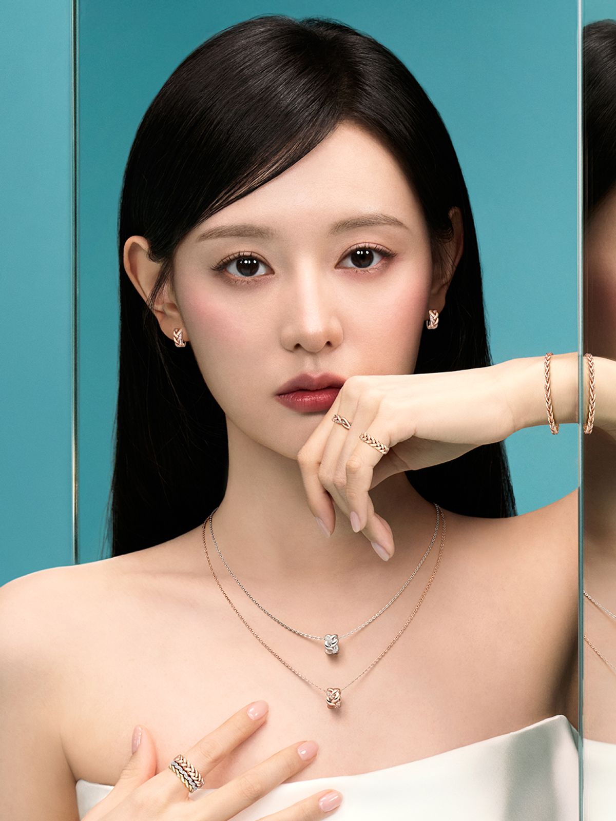 스톤헨지(STONEHENGE) 브레이드 14K 목걸이 SA25A36U4R