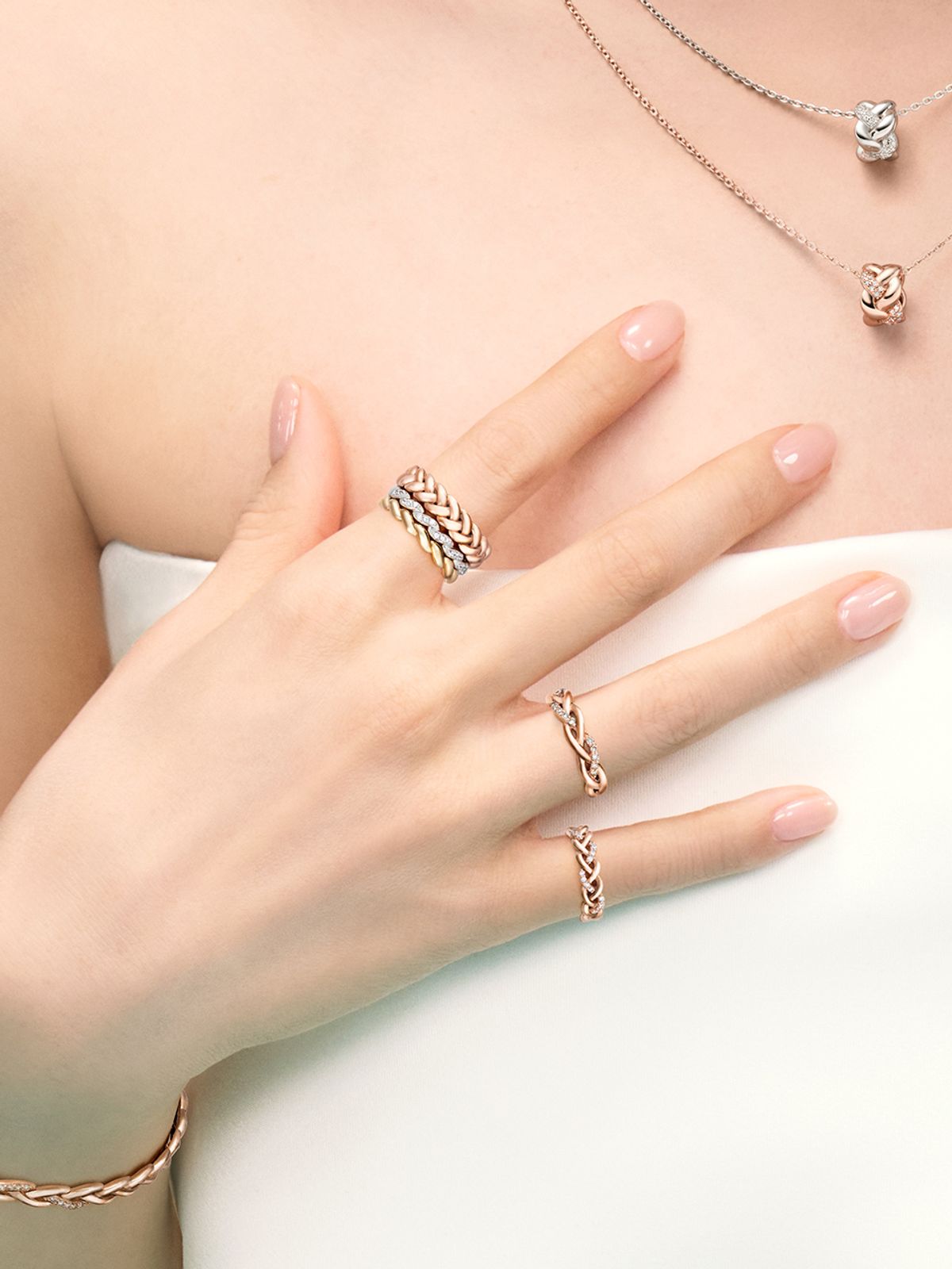 스톤헨지(STONEHENGE) 브레이드 14K 반지 SA25A41U