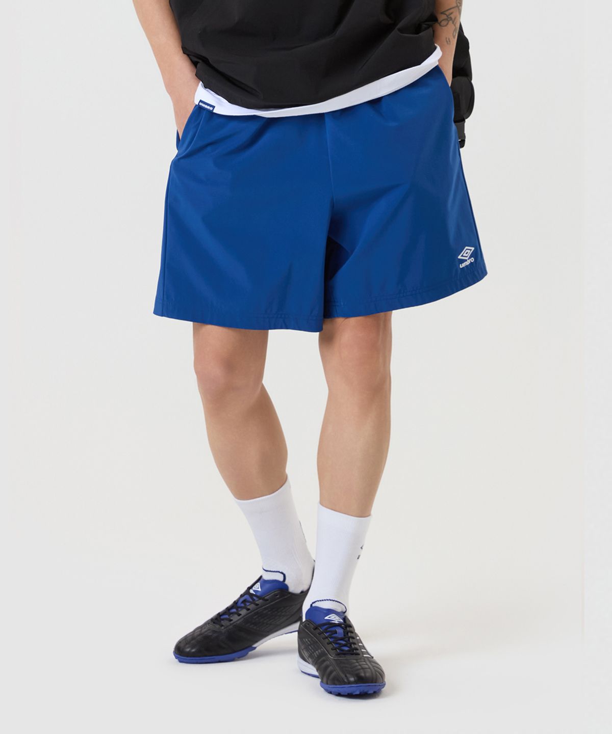 엄브로(UMBRO) 액티브 올라운드 4.5부 반바지 블루(UQ123SHP22)